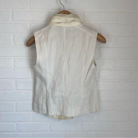 Vince Leather Trim Zip Up Vest - Picture 6 of 11